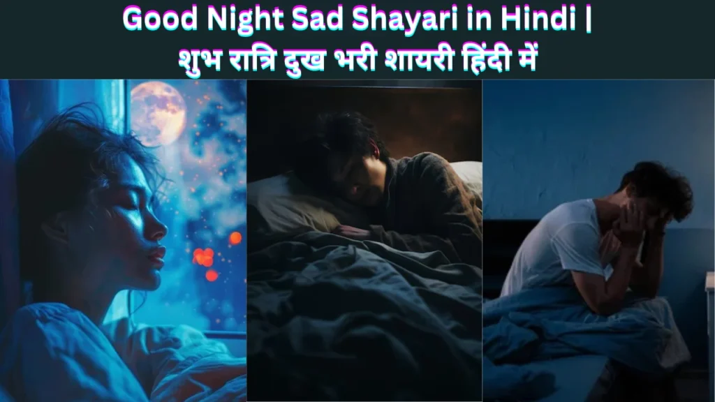 Good Night Sad Shayari in Hindi 